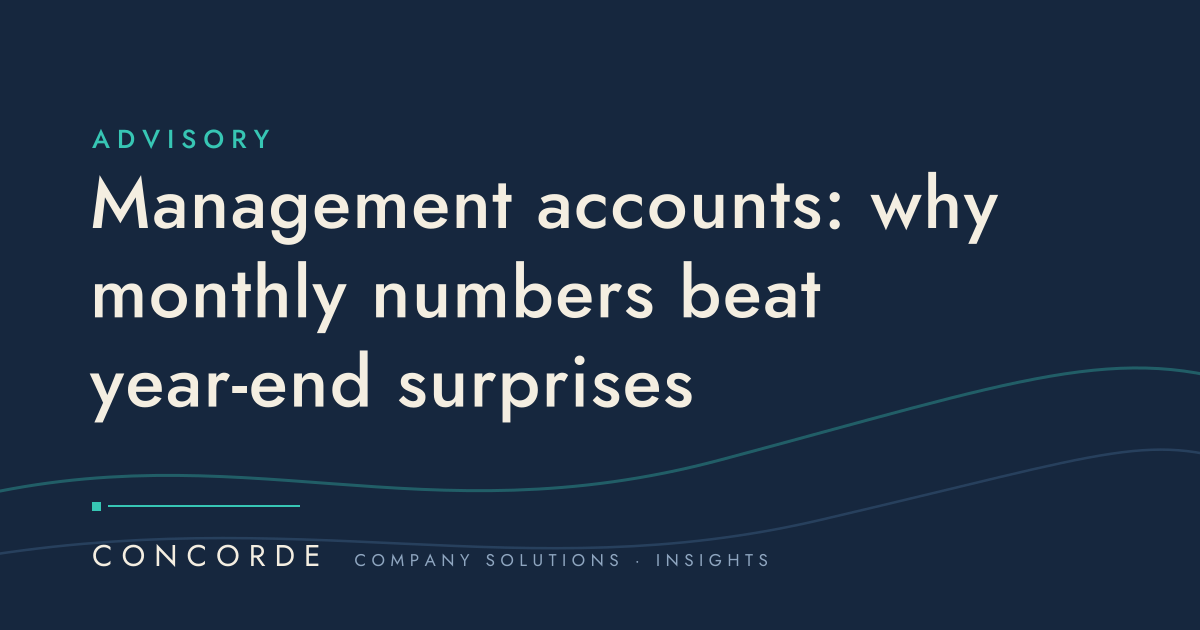Management accounts: why monthly numbers beat year-end surprises