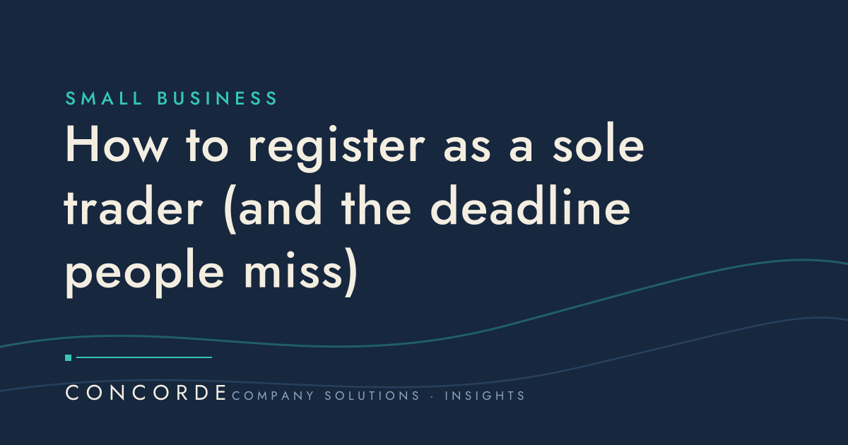 How to register as a sole trader (and the deadline people miss)