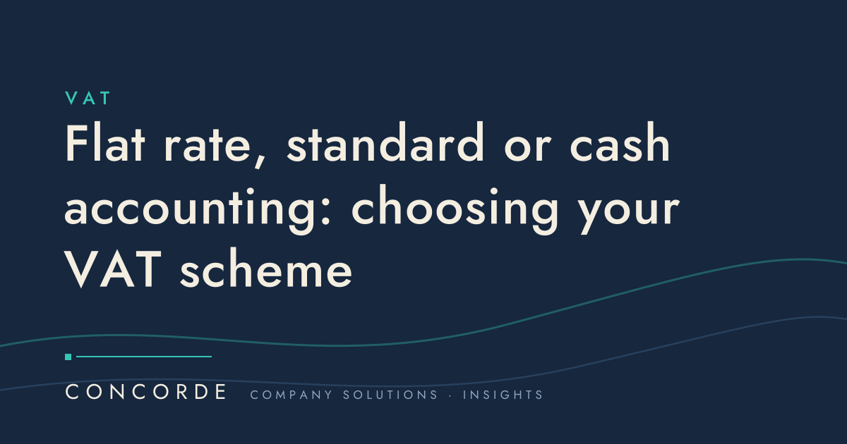 Flat rate, standard or cash accounting: choosing your VAT scheme